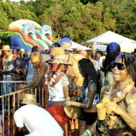 Winston Sill / Freelance Photographer
Bacchanal Jamaica and Smirnoff Beach J'ouvert, featuring Machel Montano and Patrice Roberts, held at James Bond Beach, Oracabessa, St Mary on Saturday April 7, 2012.