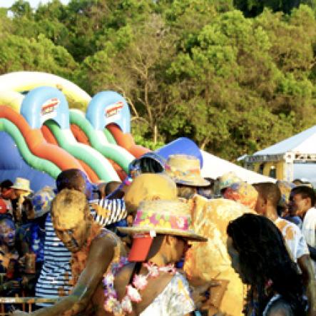 Winston Sill / Freelance Photographer
Bacchanal Jamaica and Smirnoff Beach J'ouvert, featuring Machel Montano and Patrice Roberts, held at James Bond Beach, Oracabessa, St Mary on Saturday April 7, 2012.