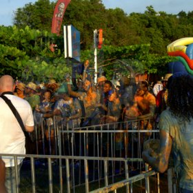 Winston Sill / Freelance Photographer
Bacchanal Jamaica and Smirnoff Beach J'ouvert, featuring Machel Montano and Patrice Roberts, held at James Bond Beach, Oracabessa, St Mary on Saturday April 7, 2012.