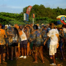 Winston Sill / Freelance Photographer
Bacchanal Jamaica and Smirnoff Beach J'ouvert, featuring Machel Montano and Patrice Roberts, held at James Bond Beach, Oracabessa, St Mary on Saturday April 7, 2012.