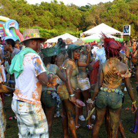 Winston Sill / Freelance Photographer
Bacchanal Jamaica and Smirnoff Beach J'ouvert, featuring Machel Montano and Patrice Roberts, held at James Bond Beach, Oracabessa, St Mary on Saturday April 7, 2012.