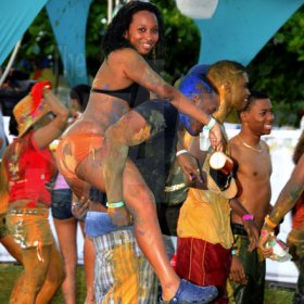 Winston Sill / Freelance Photographer
Bacchanal Jamaica and Smirnoff Beach J'ouvert, featuring Machel Montano and Patrice Roberts, held at James Bond Beach, Oracabessa, St Mary on Saturday April 7, 2012.