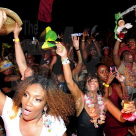 Winston Sill / Freelance Photographer
Bacchanal Jamaica and Smirnoff Beach J'ouvert, featuring Machel Montano and Patrice Roberts, held at James Bond Beach, Oracabessa, St Mary on Saturday April 7, 2012.