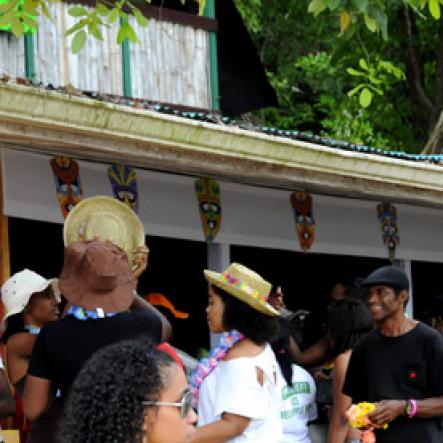 Winston Sill / Freelance Photographer
Bacchanal Jamaica Beach J'Ouvert Party, held at James Bond Beach, Oracabessa, St. Mary on  Saturday March 30, 2013.