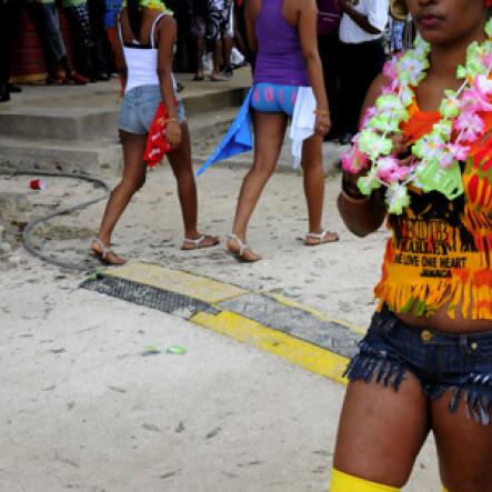 Winston Sill / Freelance Photographer
Bacchanal Jamaica Beach J'Ouvert Party, held at James Bond Beach, Oracabessa, St. Mary on  Saturday March 30, 2013.