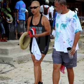 Winston Sill / Freelance Photographer
Bacchanal Jamaica Beach J'Ouvert Party, held at James Bond Beach, Oracabessa, St. Mary on  Saturday March 30, 2013.