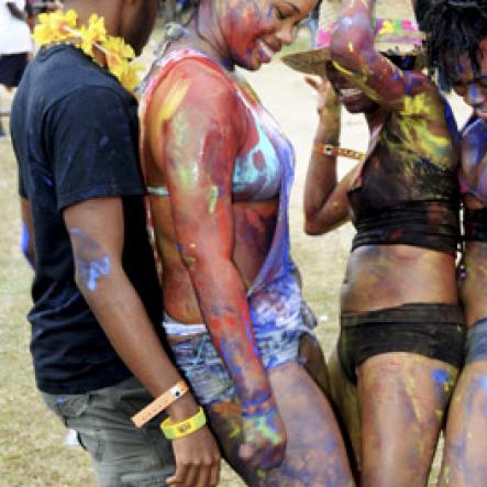 Winston Sill / Freelance Photographer
Bacchanal Jamaica Beach J'Ouvert Party, held at James Bond Beach, Oracabessa, St. Mary on  Saturday March 30, 2013.