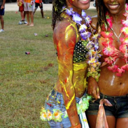 Winston Sill / Freelance Photographer
Bacchanal Jamaica Beach J'Ouvert Party, held at James Bond Beach, Oracabessa, St. Mary on  Saturday March 30, 2013.