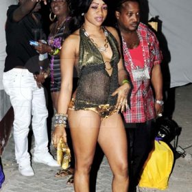 Winston Sill / Freelance Photographer
                                                                                                                                                                               She was all dressed and ready to get her 'Beach Swag' on.                                                                                                                                                                                                                                                                                                                                                            Party, held at Waves Beach, Portmore on Sunday night February 27, 2011.