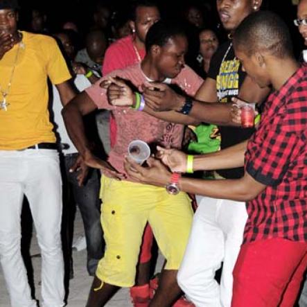 Winston Sill / Freelance Photographer
                                                                                           Patrons dancing up a storm on the beach                                                                                                                                                                                                                                                                                               Beach Swag Party, held at Waves Beach, Portmore on Sunday night February 27, 2011.