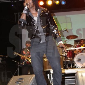 Anthony Minott/Freelance Photographer
Kiprich's social commentary went over well with the crowd during Big Ship show dubbed: 'Tun up' St Catherine at Dinthill Technical High School, on Friday, March 11, 2011.