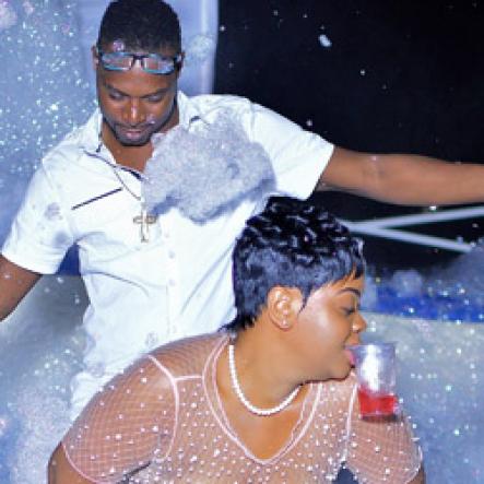 Anthony Minott/Freelance Photographer 
Scenes during Blackout Boss Bikini Foam Party at Gemini Club, Gateway Plaza, Old Harbour last Wednesday, August 15, 2018.