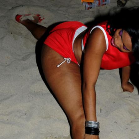 Winston Sill / Freelance Photographer
JB Rum Bikini Sundayz Red and White Edition party, held at Wave Beach, Portmore on Sunday night February 5, 2012.