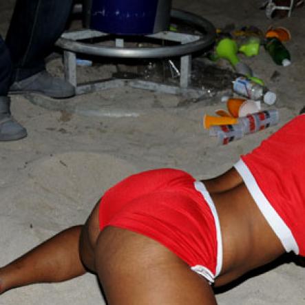 Winston Sill / Freelance Photographer
JB Rum Bikini Sundayz Red and White Edition party, held at Wave Beach, Portmore on Sunday night February 5, 2012.