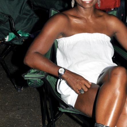 Janet Silvera Photo
 
No matter how soiled her boots were from the mud at Sumfest, Juliet Cuthbert couldn't help looking like a class act when The Gleaner spotted her last Friday night.