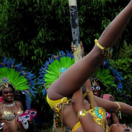 Winston Sill / Freelance Photographer
Bacchanal Jamaica Carnival Road Parade, on the streets of Kingston, held on Sunday April 7, 2013.