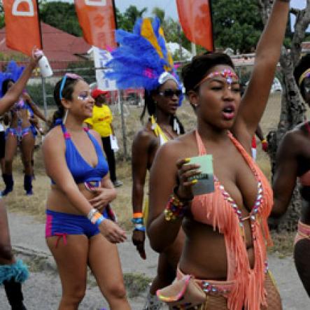 Winston Sill / Freelance Photographer
Bacchanal Jamaica Carnival Road Parade, on the streets of Kingston, held on Sunday April 7, 2013.