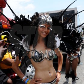 Winston Sill / Freelance Photographer
Bacchanal Jamaica Carnival Road Parade, on the streets of Kingston, held on Sunday April 7, 2013.