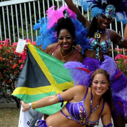 Winston Sill / Freelance Photographer
Bacchanal Jamaica Carnival Road Parade, on the streets of Kingston, held on Sunday April 7, 2013.