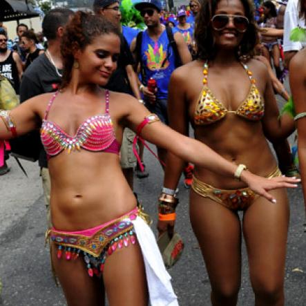 Winston Sill / Freelance Photographer
Bacchanal Jamaica Carnival Road Parade, on the streets of Kingston, held on Sunday April 7, 2013.