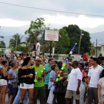 Winston Sill / Freelance Photographer
Bacchanal Jamaica Carnival Road Parade, on the streets of Kingston, held on Sunday April 7, 2013.