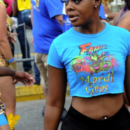 Winston Sill / Freelance Photographer
Bacchanal Jamaica Carnival Road Parade, on the streets of Kingston, held on Sunday April 7, 2013.