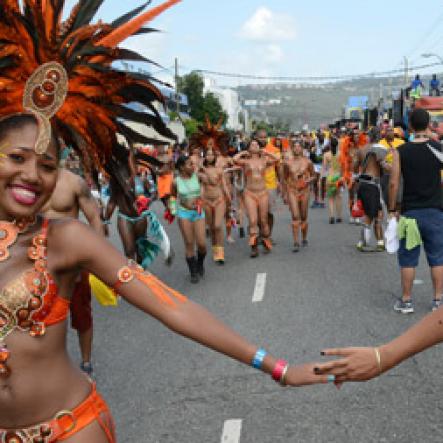 Rudolph Brown/Photographer
Carnival Road March in Kingston on Sunday, April 27, 2014