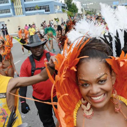 Rudolph Brown/Photographer
Carnival Road March in Kingston on Sunday, April 27, 2014