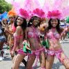 Norman Grindley /Chief PhotographerRevelers enjoying the soca madness as they march down Lady Musgrave Road in St. Andrew April 11, 2010..