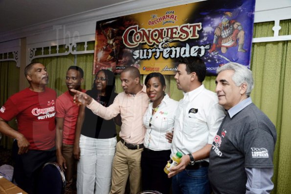Winston Sill/Freelance Photographer
Bacchanal Jamaica presents the launch of Carnival 2014 Season under the theme "Conquest and Surrender", held at the Knutsford Court Hotel,  Ruthven Road on Tuesday night February 18, 2014.