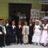 Anthony Minott/Freelance Photographer
The bridal party pose for photos during a role play of a wedding ceremony at the Bridgeport Infant school, in Portmore, St Catherine on Friday, November 13, 2009.
