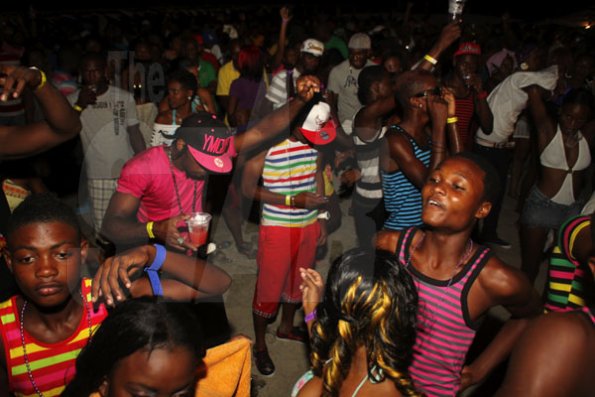 Anthony Minott/Freelance Photographer
A section of the crowd during RumBar Chug it Sugarman's Beach, Hellshire, Portmore, St Catherine, on Sunday, July 8, 2012