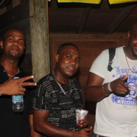Anthony Minott/Freelance Photographer
 The Container Satdaze crew give support to the event during Rumbar Chug it...Supremacy at Sugarman's Beach, Helllshire, Portmore, St Catherine last Sunday.