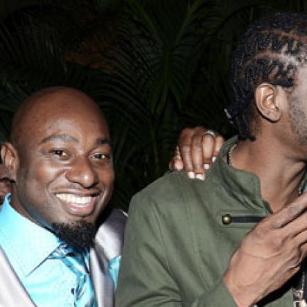 Rudolph Brown/Photographer
Bounty Killer, (centre) chat with Garth Walker and Digicel executives Shelly-Ann Curran at Ciroc Xclusive at Caymanas Golf Club on New year Eve on Saturday, December 31-2011