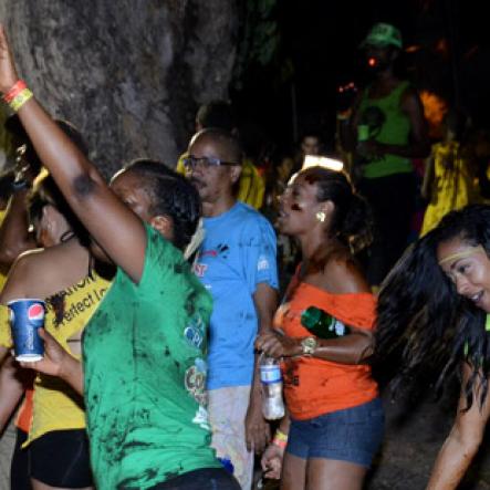 Winston Sill/Freelance Photographer
Sunset Cocoa J'ouvert, held at Hope Gardens, Old Hope Road on saturday night March 22, 2014.