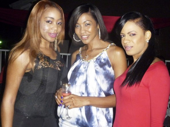 Photo by Hasani Walters
From left: Tashamay, D'Angel and Fredrica enjoy the evening.