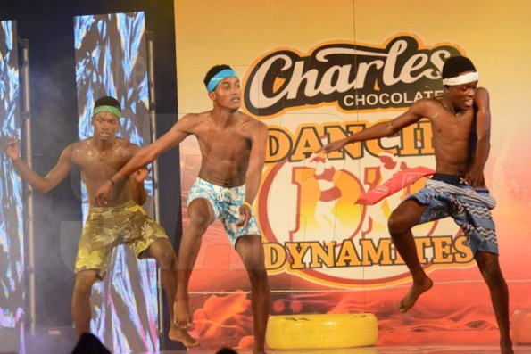 Rudolph Brown/ PhotographerAnchovy High Dancers show off their skill at the semi final of the 2018 Charles Chocolates Dancin’ Dynamites competition at the Jamaica College Auditorium in Kingston on Saturday May 12, 2018