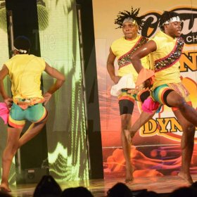 Rudolph Brown/ PhotographerNew Era Team Dancers show off their skill at the semi final of the 2018 Charles Chocolates Dancin’ Dynamites competition at the Jamaica College Auditorium in Kingston on Saturday May 12, 2018
