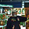 Winston Sill / Freelance Photographer
Dennis Brown Birthday Concert, held at "Big Yard", Orange Street, Kingston oin Sunday night January 31, 2010. Here Livingstone McCarthy display his craft works.