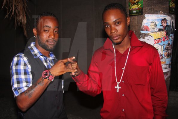 Anthony Minott/Freelance Photographer¶
DJ Marlon and his brother strike a pose during DJ Marlon and Diego birthday bash at the Club Impulse, New Kingston on Friday, July, 15, 2011.¶
¶