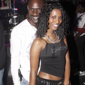 Anthony Minott/Freelance Photographer¶
¶Lady Carlene hangs out with Badboy Trevor during DJ Marlon and Diego birthday bash at the Club Impulse, New Kingston on Friday, July, 15, 2011.¶
¶