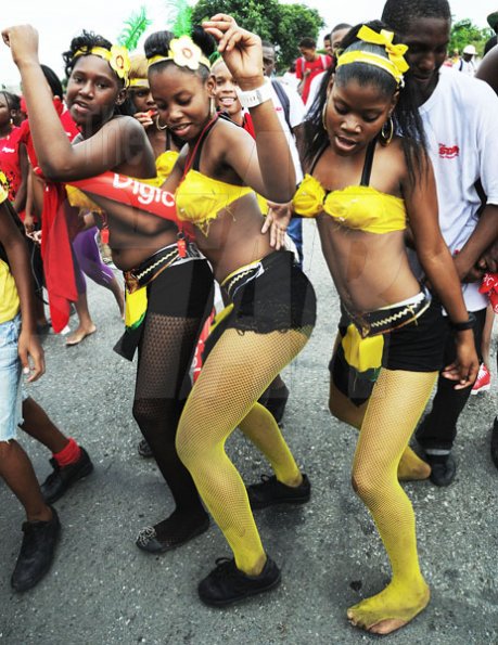 Norman Grindley / Chief Photographer
Revellers in the downtown Carnival Road parade in Kingston.
