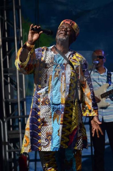 Shorn Hector/Photographer  Bungo Herman performing at the Seville Emancipation Jubilee 2018