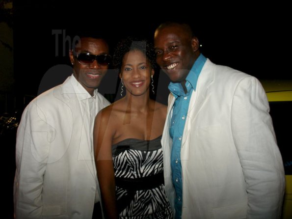 Contributed
EME Awards - Reggae crooner, Wayne Wonder (left) took in the excitement at the EME Awards with Imani Duncan and Stephen Price, LIME's Marketing Commander at Devon House on Saturday March 12th.