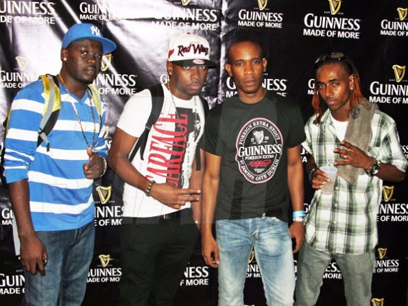 Carl Gilchrist

Guinness assistant brand manager Jermaine Bibbons, (3rd left) with St Ann’s top selectors from left, Ashile, Craigis and Fire Que from Illusion