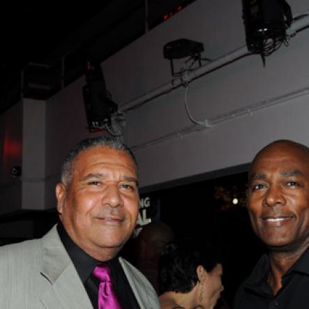 Winston Sill/Freelance Photographer
Kingston Live Entertainment (KLE) group presents the Opening of Famous Nightclub, held at Port Henderson Road, Naggo Head, Portmore on Friday night May 17, 2013. Here are Saleem Lazarus (left); and Gregory Mayne (right).