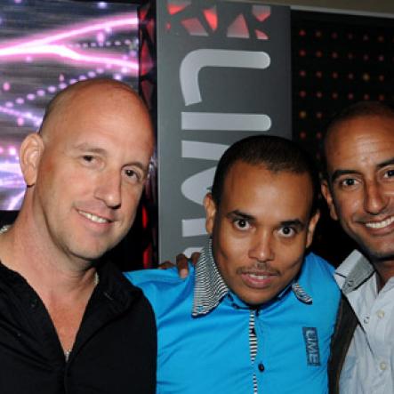 Winston Sill/Freelance Photographer
Kingston Live Entertainment (KLE) group presents the Opening of Famous Nightclub, held at Port Henderson Road, Naggo Head, Portmore on Friday night May 17, 2013. Here are Gary Matalon (left); Carlo Redwood (centre), of LIME;  and Kevin Bourke (right).