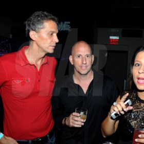 Winston Sill/Freelance Photographer
Kingston Live Entertainment (KLE) group presents the Opening of Famous Nightclub, held at Port Henderson Road, Naggo Head, Portmore on Friday night May 17, 2013. Here are Peter Melhado (left); Gary Matalon (centre); and Tina Matalon (right).