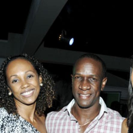 Winston Sill/Freelance Photographer
Philip 'PP' Palmer hangs out with beauties Sophia Harris-Lau (left) and Tamara Ward.

Flairtatious party held at Guardsman Group on Saturday October 22, 2011.