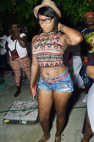 x *** Local Caption *** @Normal:Looking trendy in tribal print, this patron struck a pose for THE STAR at Foam 'Fette' recently.